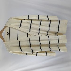 Talbots Striped Cardigan